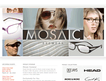 Tablet Screenshot of mosaiceyewear.com